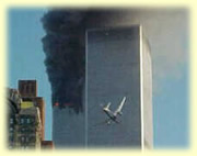 Flight 175 Nears the South Tower